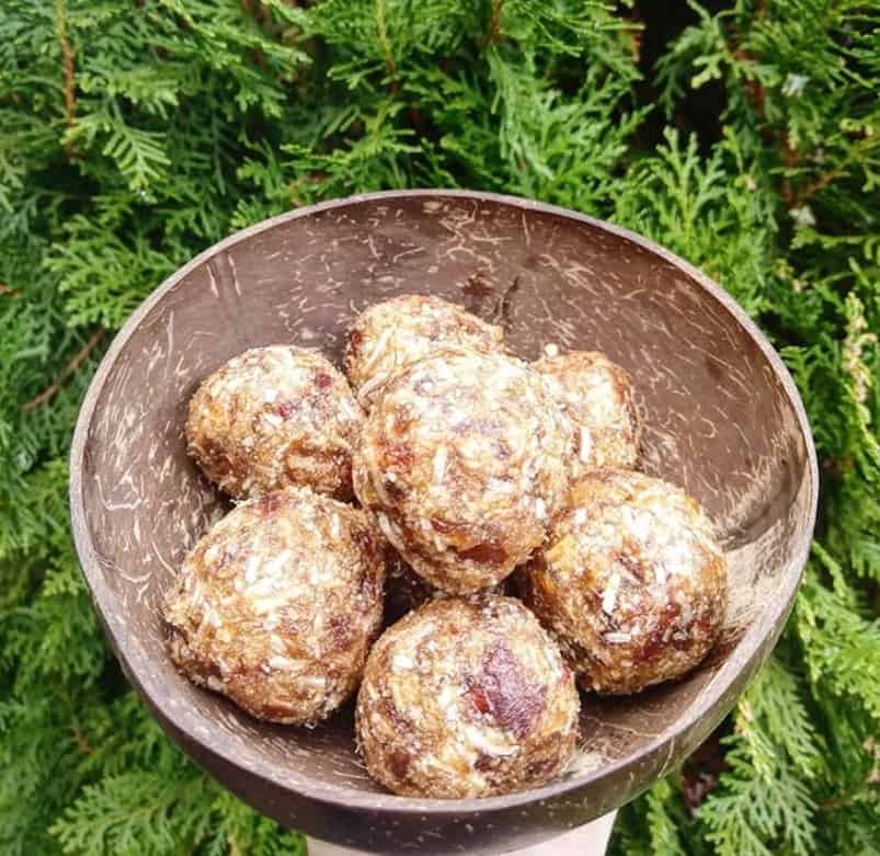 bowl of Chai Infused Protein Balls