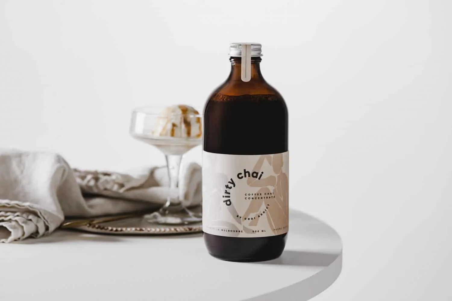 Dirty Chai Affogato by Chai Addict Chai Tea Concentrate