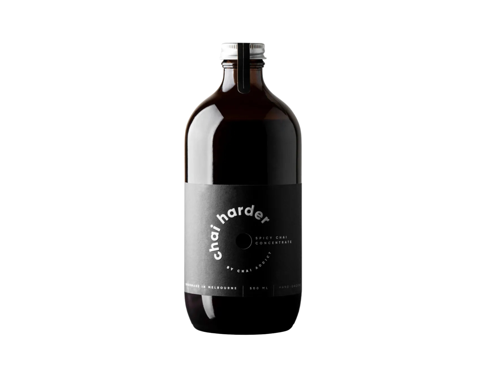 bottle of chai harder spicy chai concentrate by chai addict, 500ml