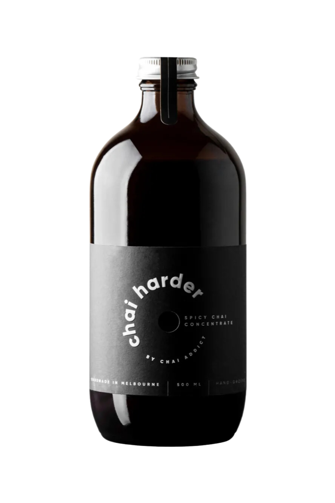 Chai Harder spicy chai latte concentrate bottle made by Chai Addict, 500ml